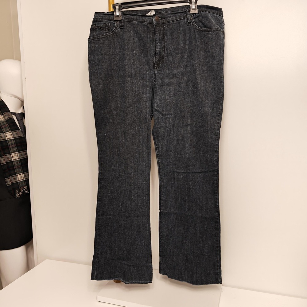 Lena Jeans Womens 16 Dark Wash Bootcut Relaxed‎ Fit Stretch Denim Blue